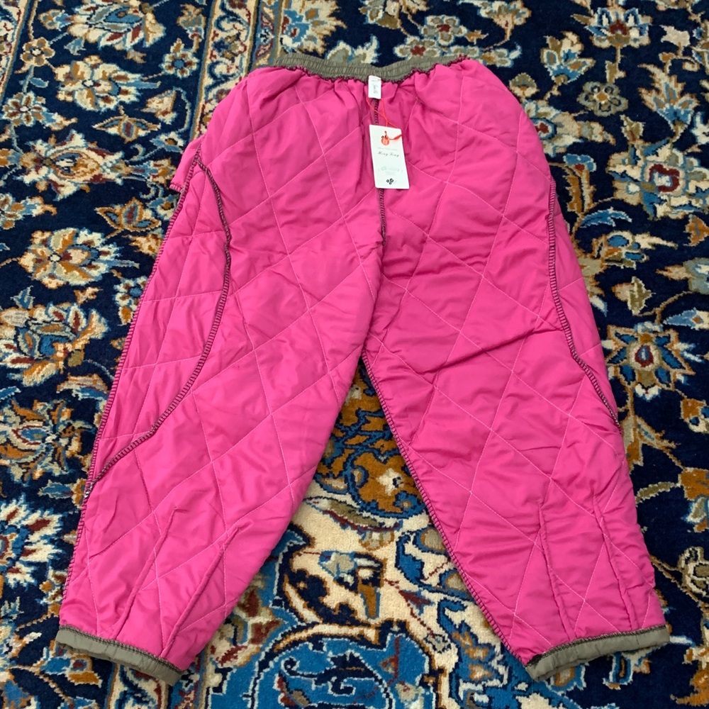 NWT❄️Stylish Tan Quilted Pants - Picture 12 of 16